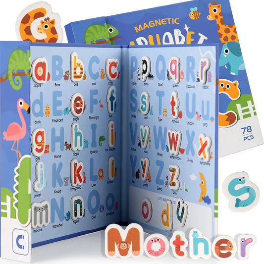 Magnetic Alphabet Book for Spelling and Preschool Education