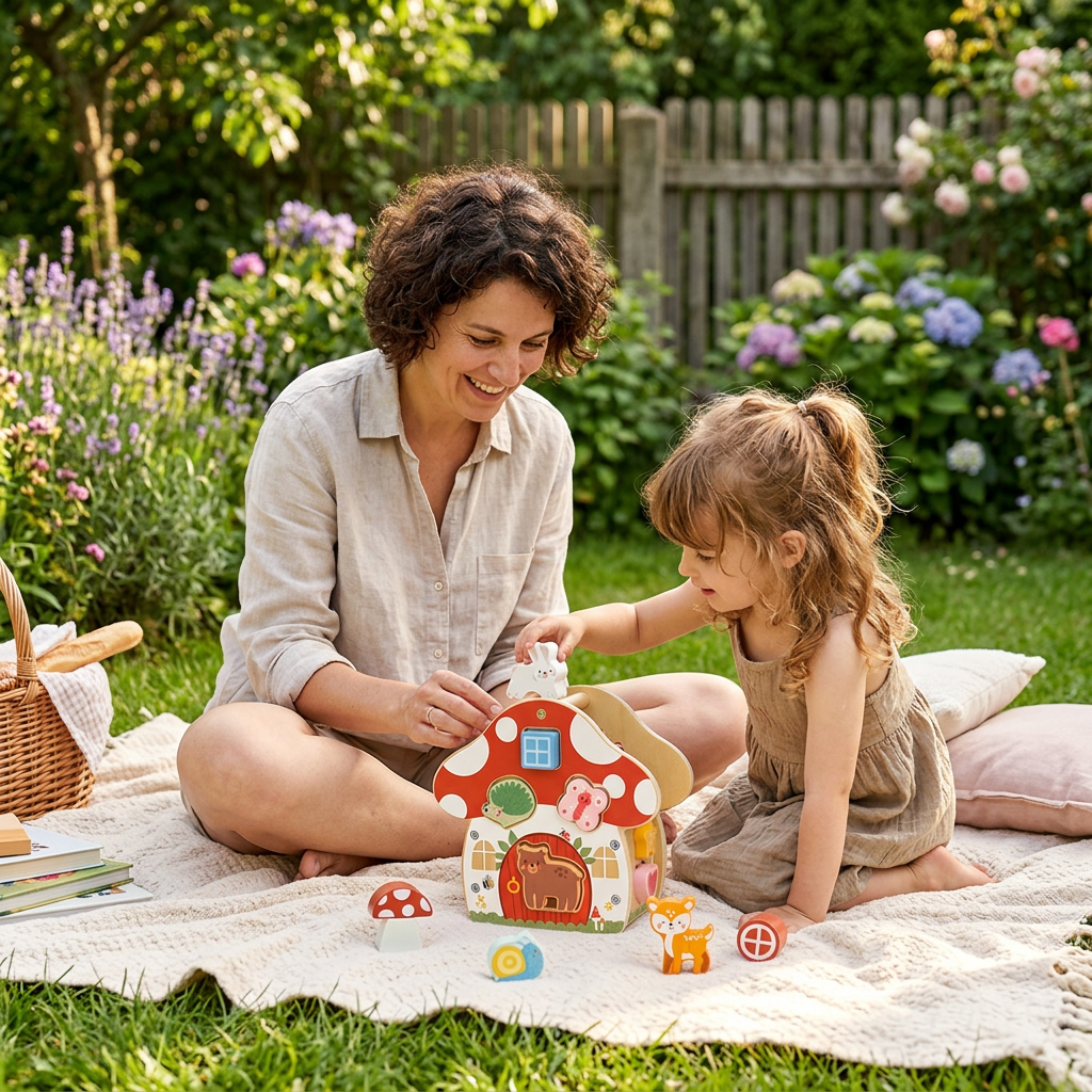 Shape Sorter Mushroom House