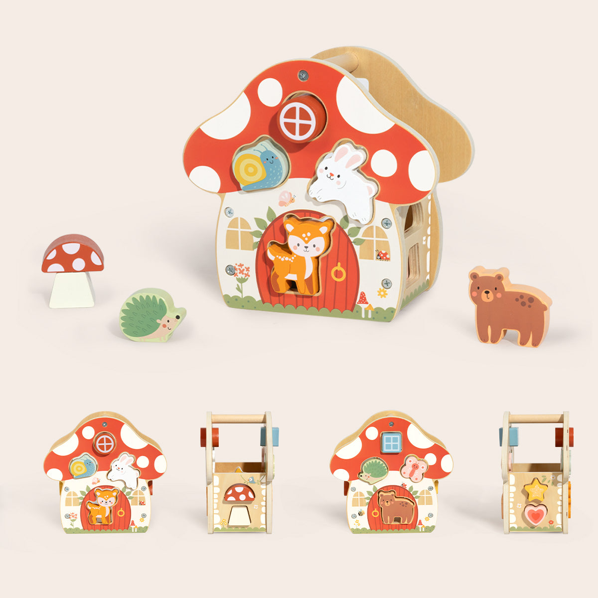 Shape Sorter Mushroom House