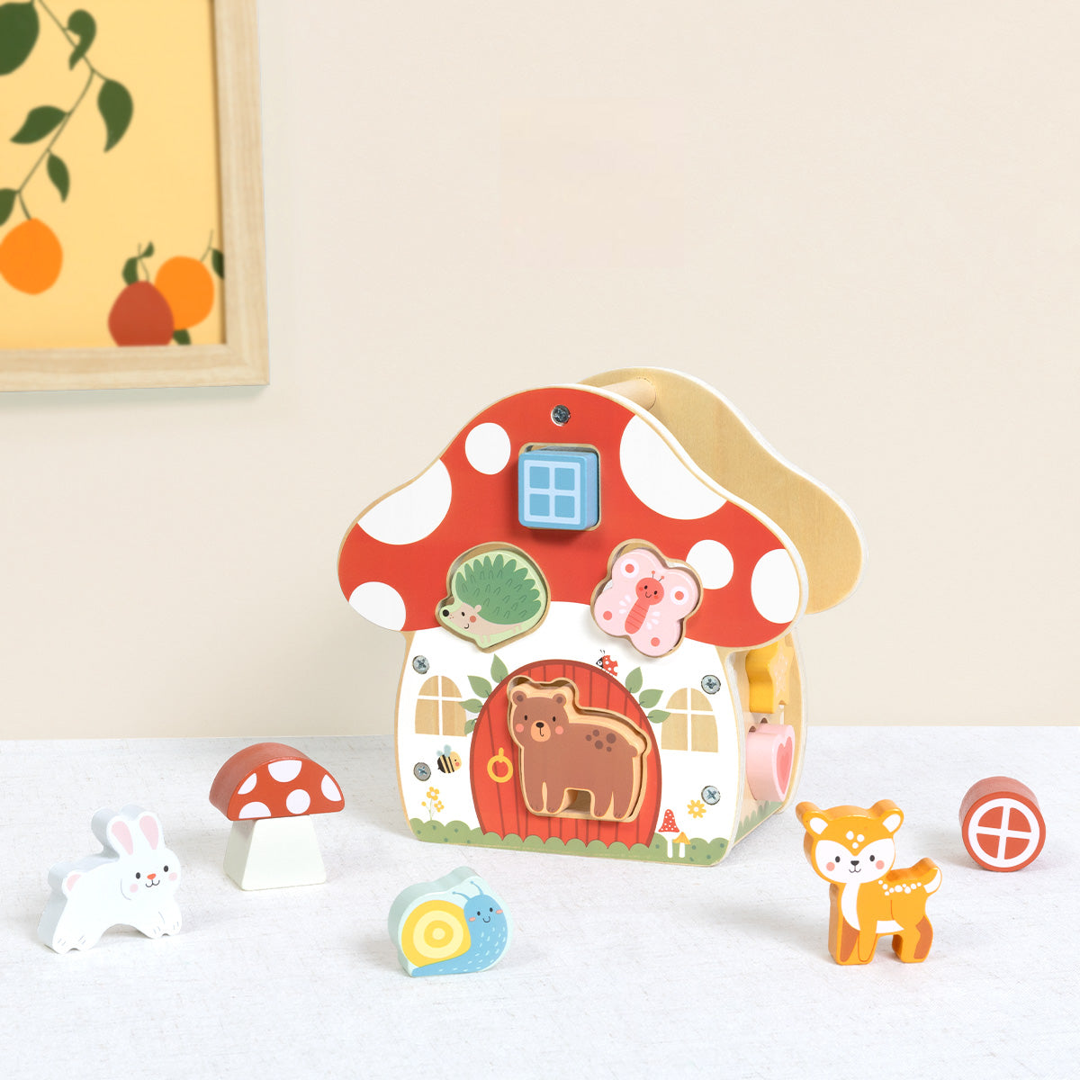 Shape Sorter Mushroom House