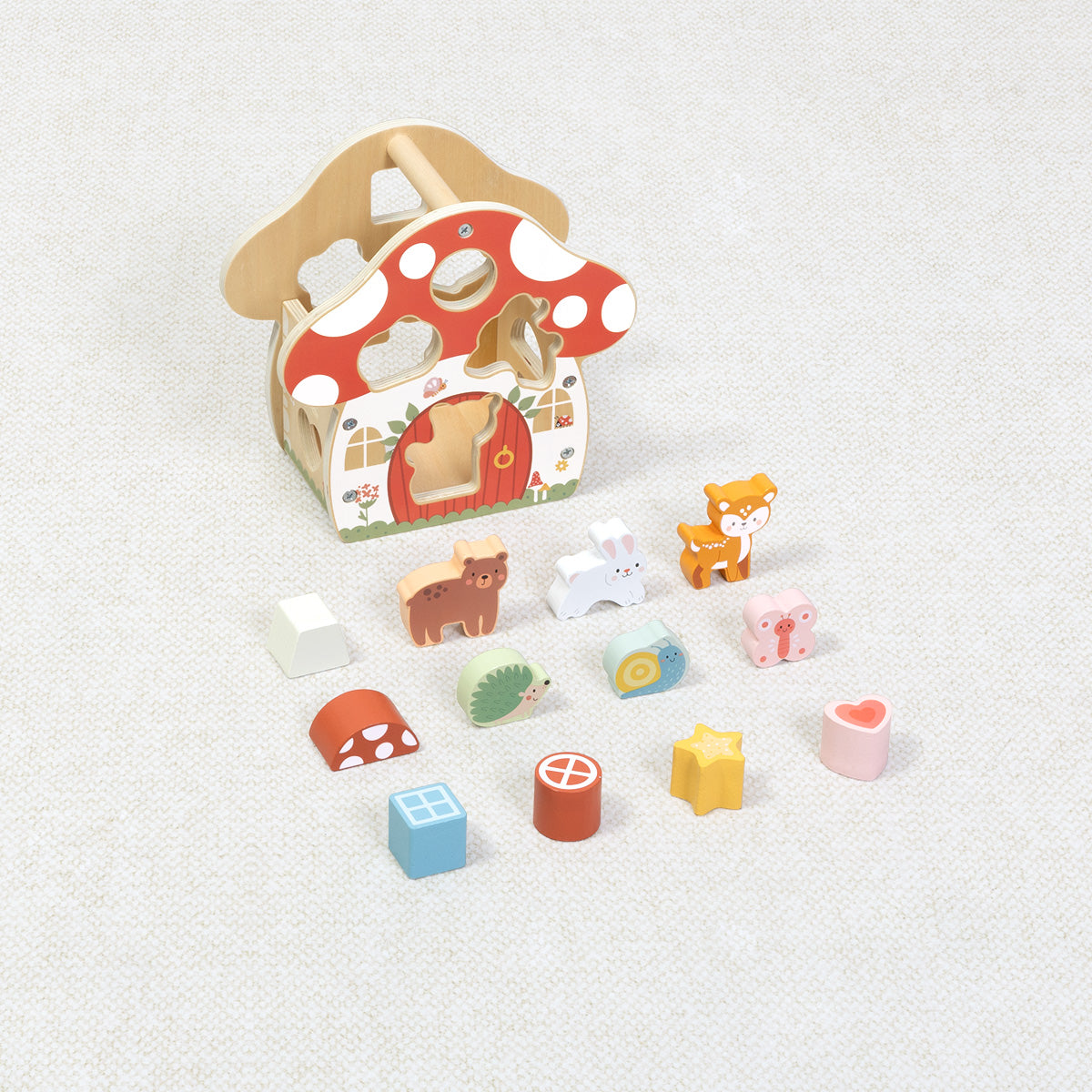 Shape Sorter Mushroom House